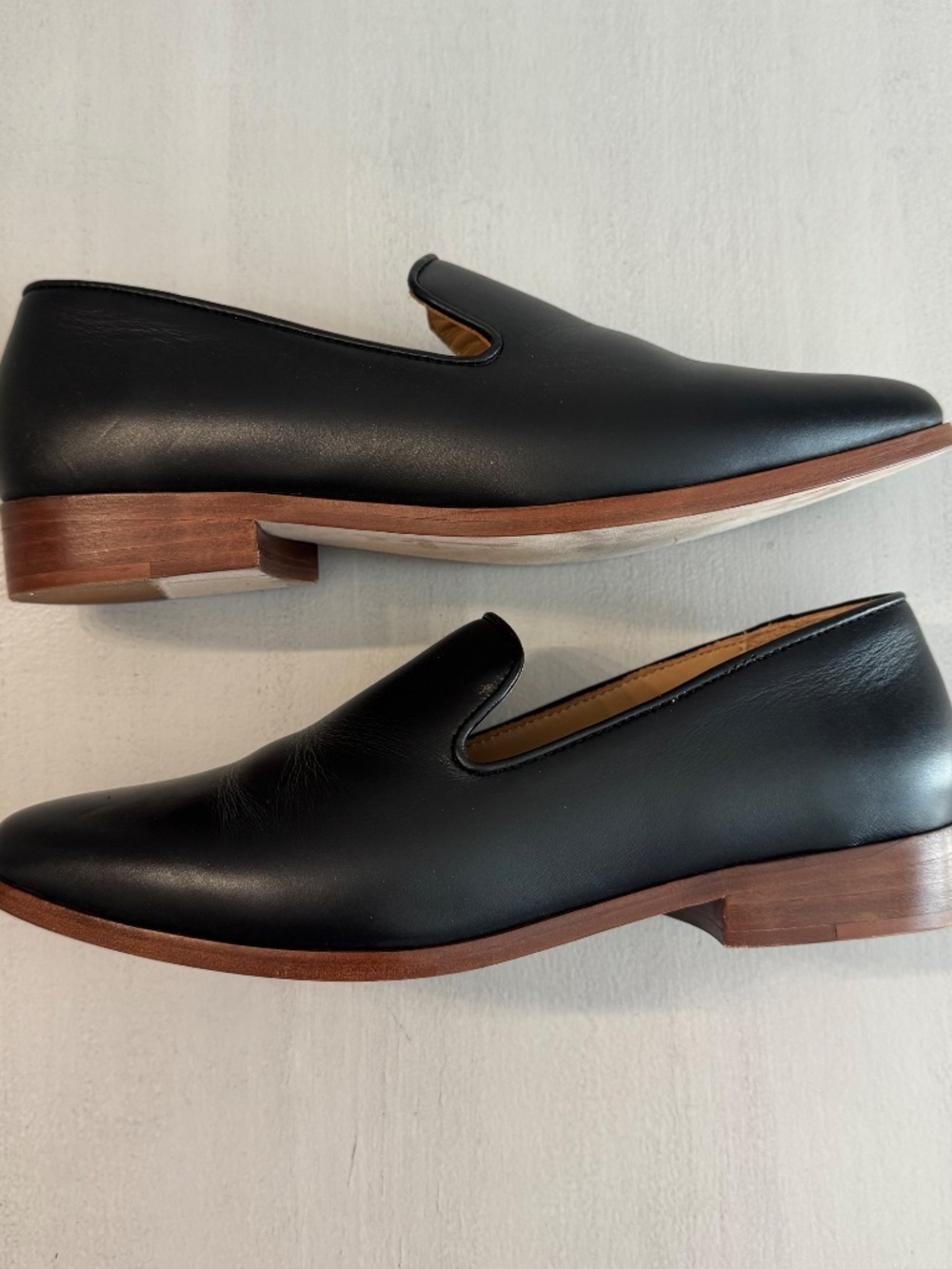 Nisolo Women's Black Leather Everyday Slip-On Rounded Toe Loafer Sz 8.5 - Picture 10 of 13